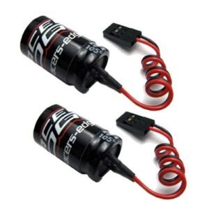 Racers Edge RC Shocks 2 X Combo Glitch Buster Power Capacitor Compatible with SAVOX Novak FUTABA JR SERVO LOSI