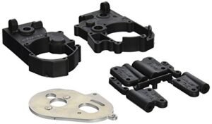 RPM Hybrid Gearbox Housing and Rear Mounts for Traxxas 2WD Electric RC Hybrid Engine Black