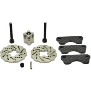 Hot Racing SJT39DG Carbon Dual Steel Wave Brake JT RC Shocks Upgrade for Traxxas Jato 2.5 and 3.3