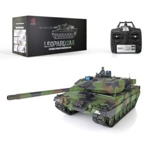 Heng Long Toucan RC Scale Battleship 2.4Ghz 1 16 Scale Plastic Leopard2 A6 RC Tank