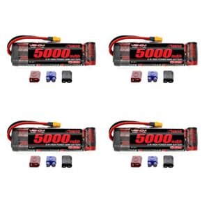 Venom 8.4V 5000mAh 7 Cell NiMH Battery Flat Universal Plug EC3 Deans Tamiya 4 Packs