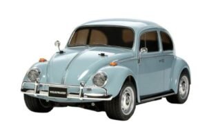 Tamiya RC Volkswagen Beetle Vehicle with Jumbo RC Tires 1/10 Scale 2WD M-06 On-Road Assembly Kit