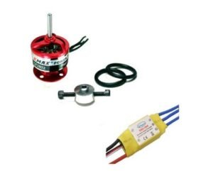 Hobbypower 30a Brushless ESC Speed Controller and Emax 1200kv Brushless Motor for Geico RC Boat Top Speed Performance