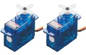 HS 55 Feather Servo 2 Pack 8g Coreless Nylon Gear Analog Micro Servo