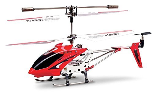Syma S107 S107G RC Helicopter with Crane Gyro Stabilized Easy to Fly Red