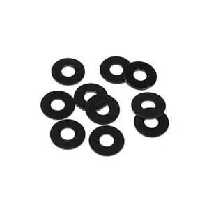 Tekno RC LLC M3x8mm Washer Black 10pcs TKR1221 Replacement Parts for RC Willey Stackable Washer Dryer