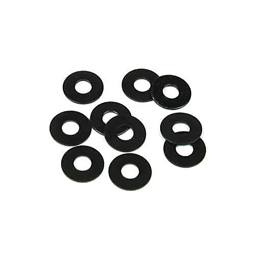 Tekno RC LLC M3x8mm Washer Black 10pcs TKR1221 Replacement Parts for RC Willey Stackable Washer Dryer