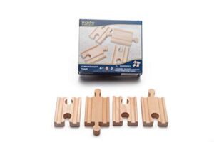 Maxim Enterprise RC Plane 2 Inch Adaptor Track 4 Piece Set for Enhanced Wooden Train Adventures