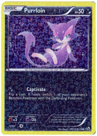 Pokemon TCG Purrloin Uncommon Card Legendary Treasures Collection
