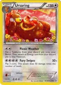 Pokemon Ursaring RC16 RC25 Common Card Legendary Treasures Set