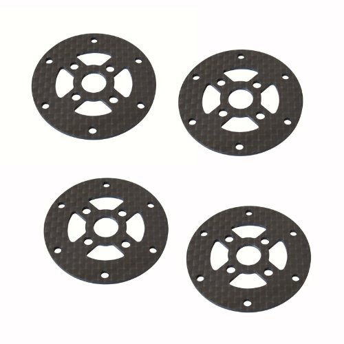 Hobbypower Carbon Fiber Universal Motor Mounting Plate for Ace 4 40 RC Plane Sk450 Xa650 Fy680 Quadcopter Pack of 4 Pcs