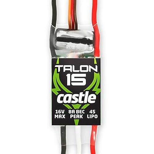 Castle Creations Talon 15 Amp Crush RC Truck Top Speed Electronic Speed Controller with Heavy Duty BEC