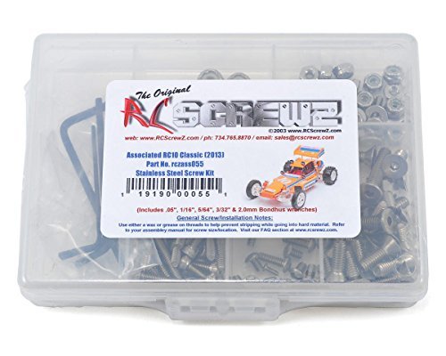 Associated RC10 Classic 2013 Stainless Steel Screw Kit ASC6001 160 Plus Pieces