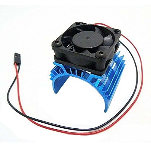 Hobbypower Alloy Heatsink with 5V Cooling Fan for 1/10 RC Car Scale Size 540 3650 Motor