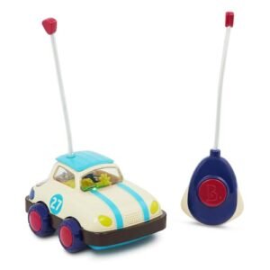 B toys Rally Ripster One Button Remote Control Light Up Toy Car for Babies and Toddlers 12 Months Plus