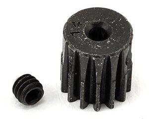 Robinson Racing Products Hard Blackened Steel Mini Pinion 2mm .5 Mod 14T Gear for Robinson R44 RC Helicopter