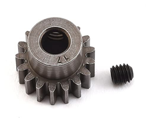 Robinson Racing Products 8617 Extra Hard 17 Tooth Blackened Steel 32P Pinion 5Mm for Cosmo RC 17 Tires