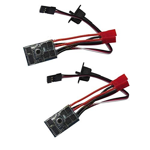 Hobbypower Rc ESC 10a Brushed Motor Speed Controller for Turbine Boat RC Cars and Tanks Pack of 2
