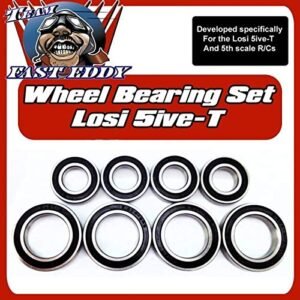 FastEddy Bearings Losi 5ive T Wheel Bearing Set High Performance Upgrade