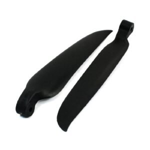 uxcell 2Pcs 9 x 5 Black Plastic Folding Propeller Vanes for Gas Powered RC Battleships