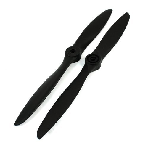 uxcell 2pcs Best RC Airplane Gas Engine 12x6 Propeller Prop Plastic Black