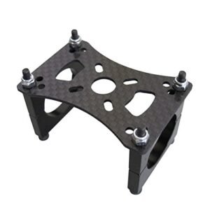 Hobbypower 3k Carbon Fiber Motor Mount Set Compatible with Pitot Tube RC Plane 22mm Arm Tube Quadcopter Hexacopter Multirotor