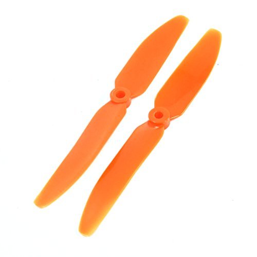 uxcell 2Pcs EP 5030 Orange RC Airplane Propellers with Locating Rings Compatible with RC Willey 256 S 5500 W