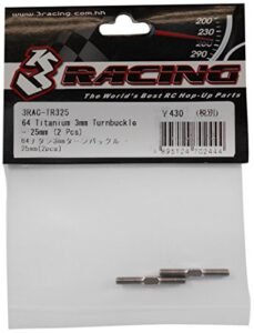 3Racing 64 Titanium Turnbuckle 3X25mm 2 Pcs for Stinger 64 RC Jet 3RAC TR325