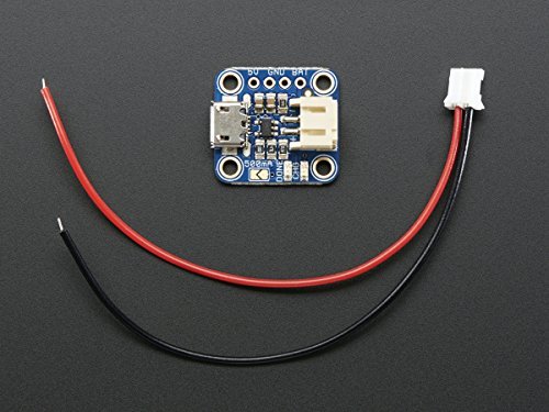 Adafruit Micro USB LiPo Charger for Lithium Ion Polymer Batteries