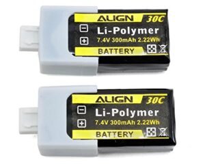 Align T Rex Helicopters 150 2S1P 7.4V 300 mAh 30C Battery