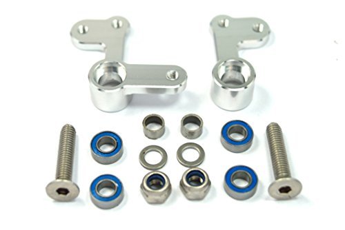 Dhawk Racing Aluminum Steering Cranks for Team Associated RC10 6255 DR 920038 Silver