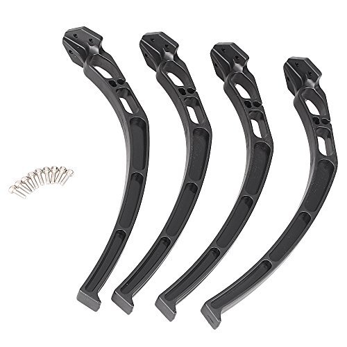 Mallofusa Universal Landing Gear Skid Compatible with DJI F450 F550 SK480 Quadcopter Durable Hard Plastic Black