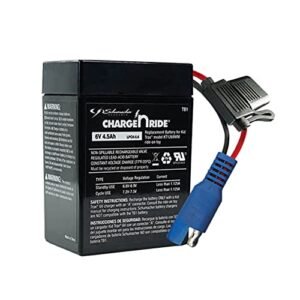 Schumacher Electric 6V 4.5 AH Battery RC to AH for Ride On Toys with Replaceable Fuse Compatible with Kid Trax KT1269WM and Other Vehicles