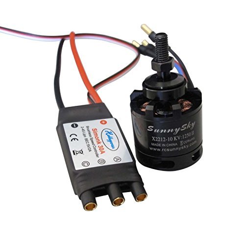 Hobbypower Sunnysky X2212 10 1250KV Brushless Motor with SimonK 30A ESC for F450 Custom RC Truck and Multicopter