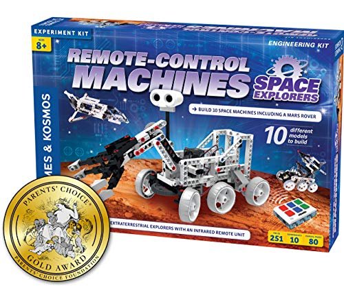 Thames Kosmos Remote Control Machines Space Explorers STEM Kit with RC Plane Scratch Build Plans for 10 Models