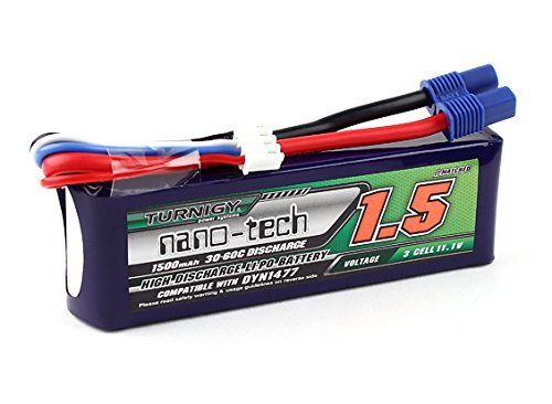 Turnigy Nano tech 1500mAh 3S 30 60C Lipo Battery Pack Compatible with Losi Mini 8ight