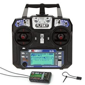 GoolRC Flysky FS i6 2 4GHz 6CH Radio System Transmitter with FS iA6 Receiver for RC Helicopter Glider Mode 2