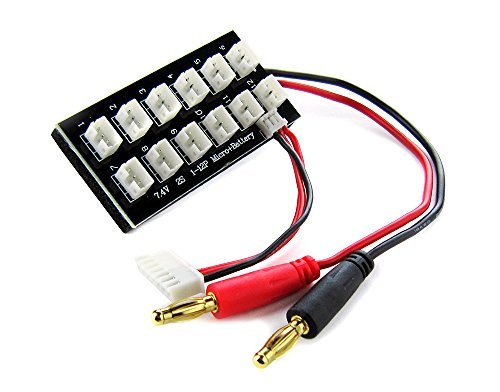 Common Sense RC Parallel Charging Board for UMX Batteries 7.4V Ideal for SPAD RC Plane Plans