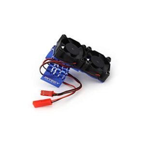 Integy Blue Drive Unit Heatsink with Twin Cooling Fan for Traxxas Slash 4X4 1/10 Scale RC Engines