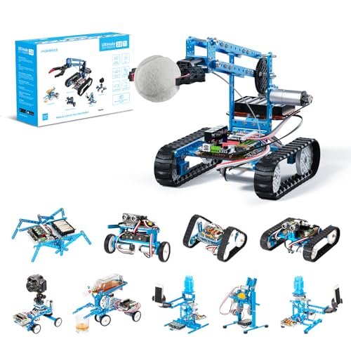 Makeblock mBot Ultimate 10 in 1 Robot Building Kit with RC Short Course Truck 1/10 STEM Educational DIY Robotics Kit for Teens and Adults