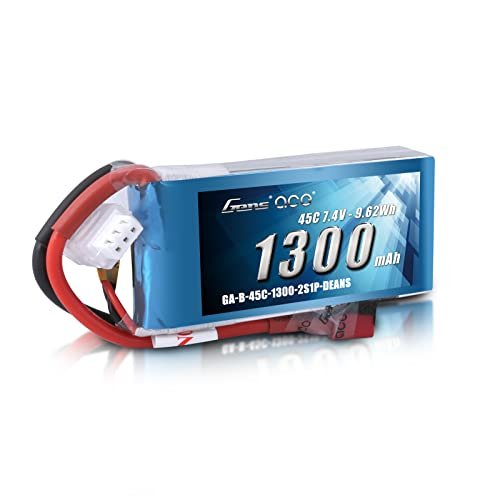 Gens ace 7.4V 1300mAh 2S 45C LiPo Battery Pack for the Biggest Plane in RC Park Roblox and More