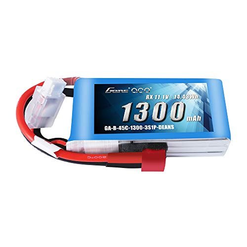 Gens ace 11.1V 1300mAh 3S 45C LiPo Battery Pack with Deans Plug for Jet Turbine Engine RC Plane and FPV Drones