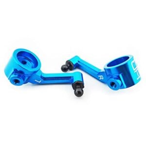 Hot Racing ECT2106 Aluminum Steering Blocks Blue for ECX 2WD Vehicles