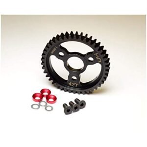 Hot Racing SRVO442 Steel Spur Gear 42T 1.0 Mod Red for RC Nitro Speeders Hot Wheels