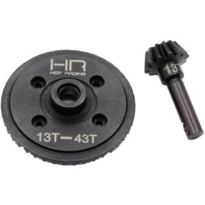 Hot Racing SWRA9433 43t 13t Steel Helical Diff Ring Pinion Underdrive Gear Set for Hot Wheels RC Barbie SUV
