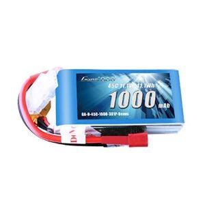 Gens Ace Bingo RC Airplane 11.1V 1000mAh 3S 45C LiPo Battery Pack with Deans Plug