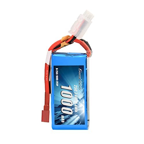 Gens ace 7.4V 1000mAh 2S 25C 50C LiPo Battery Pack with Deans Plug for Antonov 225 RC Plane FPV Helicopter and Airplane