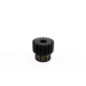 Hot Racing CSG18M05 18t 0.5 Mod Hardened Steel Pinion Gear 1/8 Bore for Hot Wheels RC Nitro