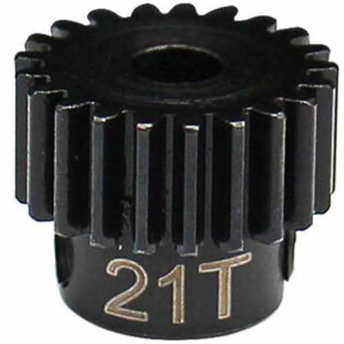 Hot Racing CSG21M05 21t 0.5 Mod Hardened Steel Pinion Gear 1/8 Bore for Hot Wheels Tesla Truck RC