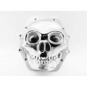 Hot Racing WRA12CT08 Metal Skull Crusher RC Truck Diff Cover Chrome for Axial Yeti Wraith AX10